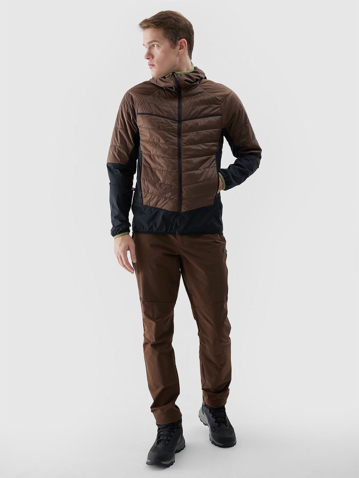 Men's Primaloft Black Insulation Eco down trekking jacket