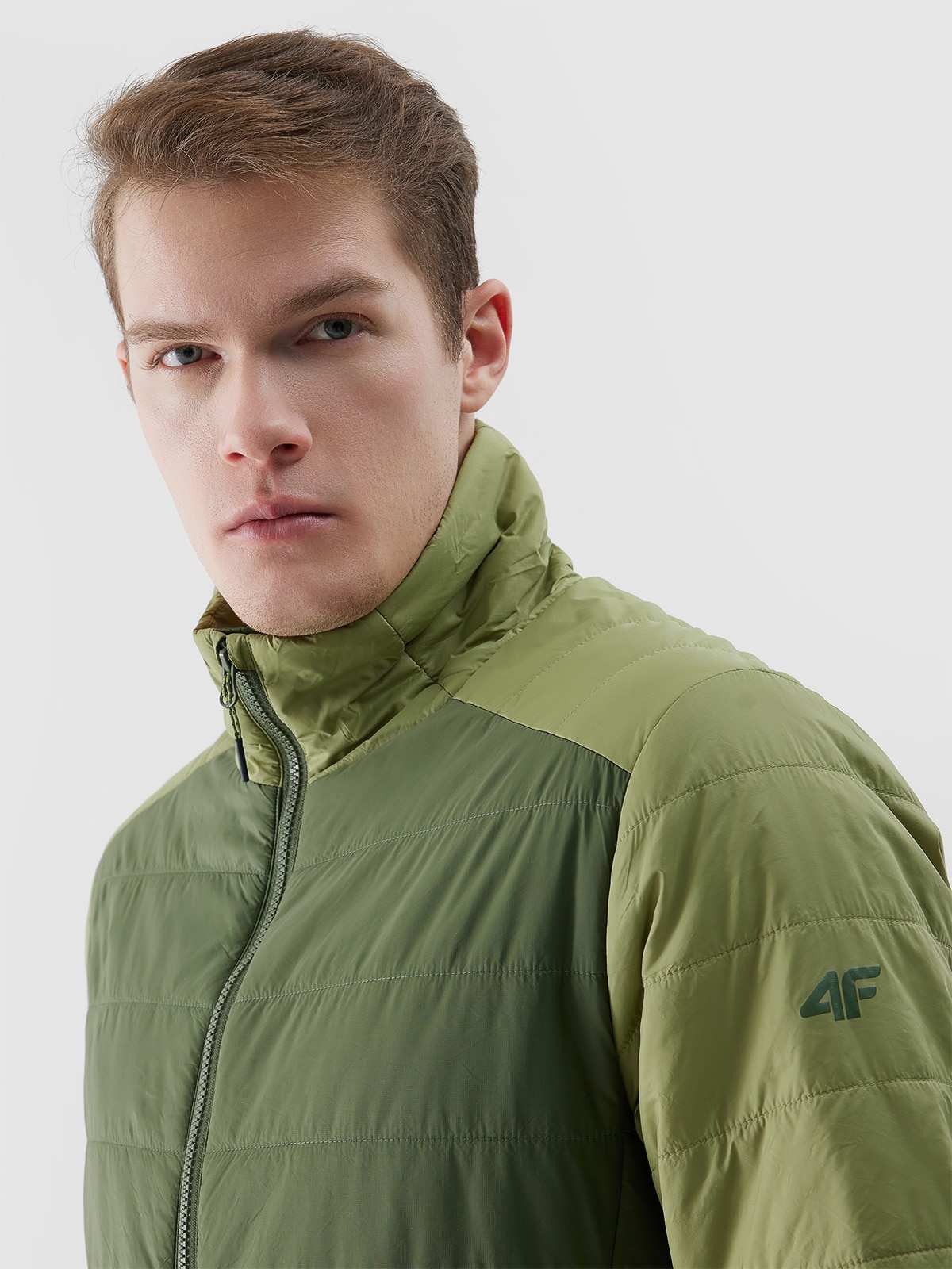Men's Primaloft Black Eco down trekking jacket - green | 4F