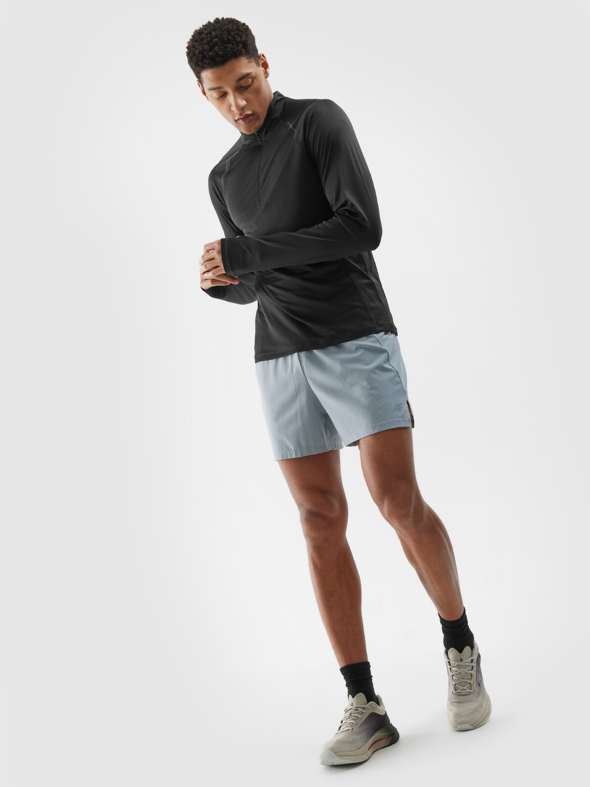 【HI FI FNK】Slowdive Longsleeve Men's quick-drying running longsleeve - black | 4F