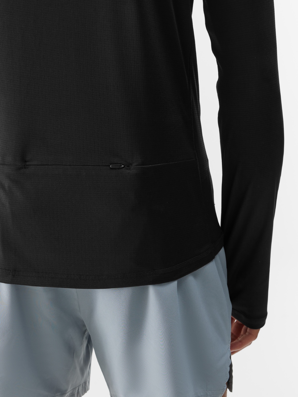 Men's quick-drying running longsleeve - black | 4F