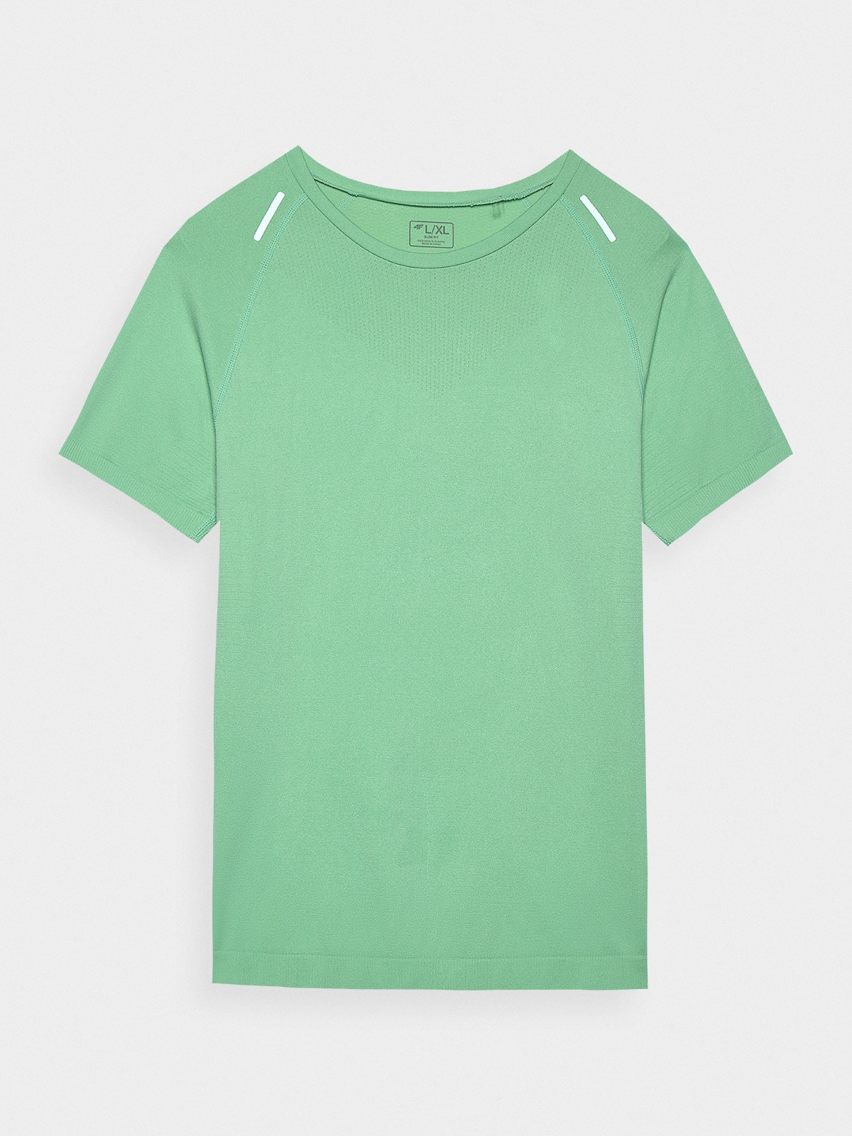 Men's seamless trail running T-shirt - green | 4F