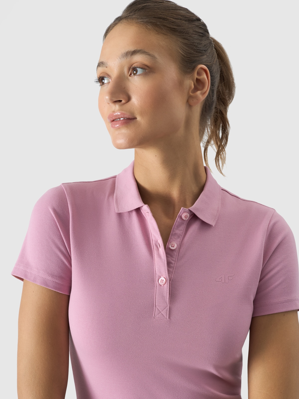 Vintage 80s 90s Turtle Polo Collar Sweatshirt Pink Oversized