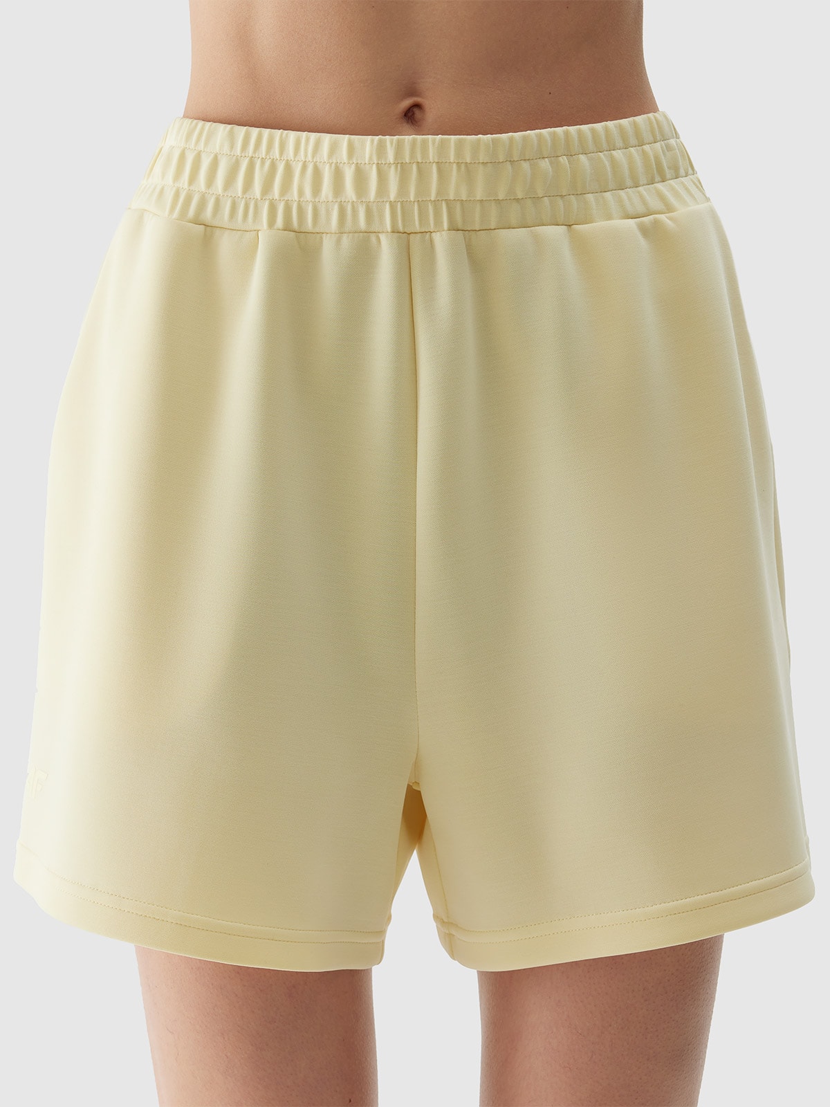 Women's modal sweat shorts - yellow | 4F: Sportswear and shoes