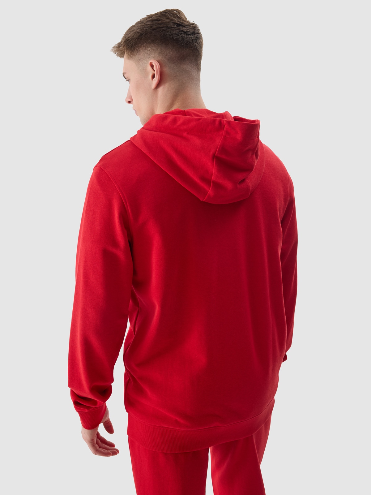 トップス 0658 enigma over hoodie / red Men's Zip-up hoodie with D logo | Red | Diesel