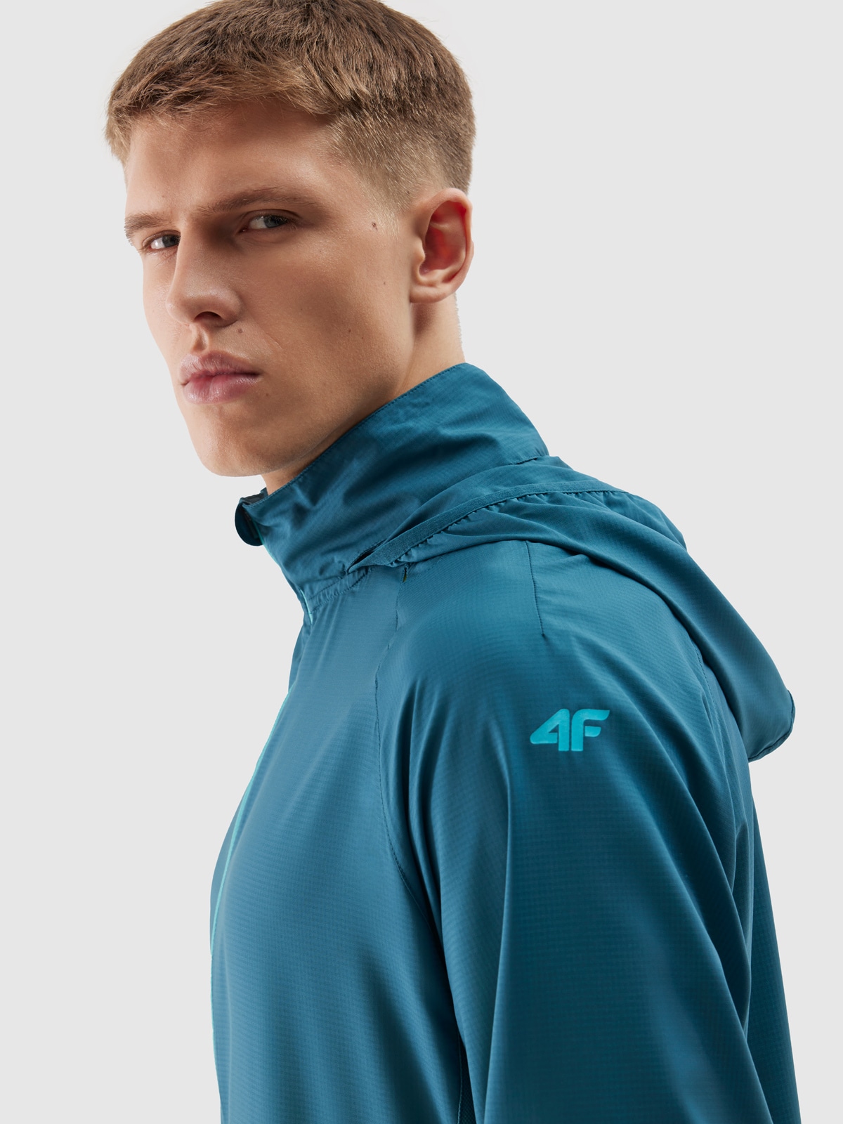 Men's Ultralight running jacket - teal