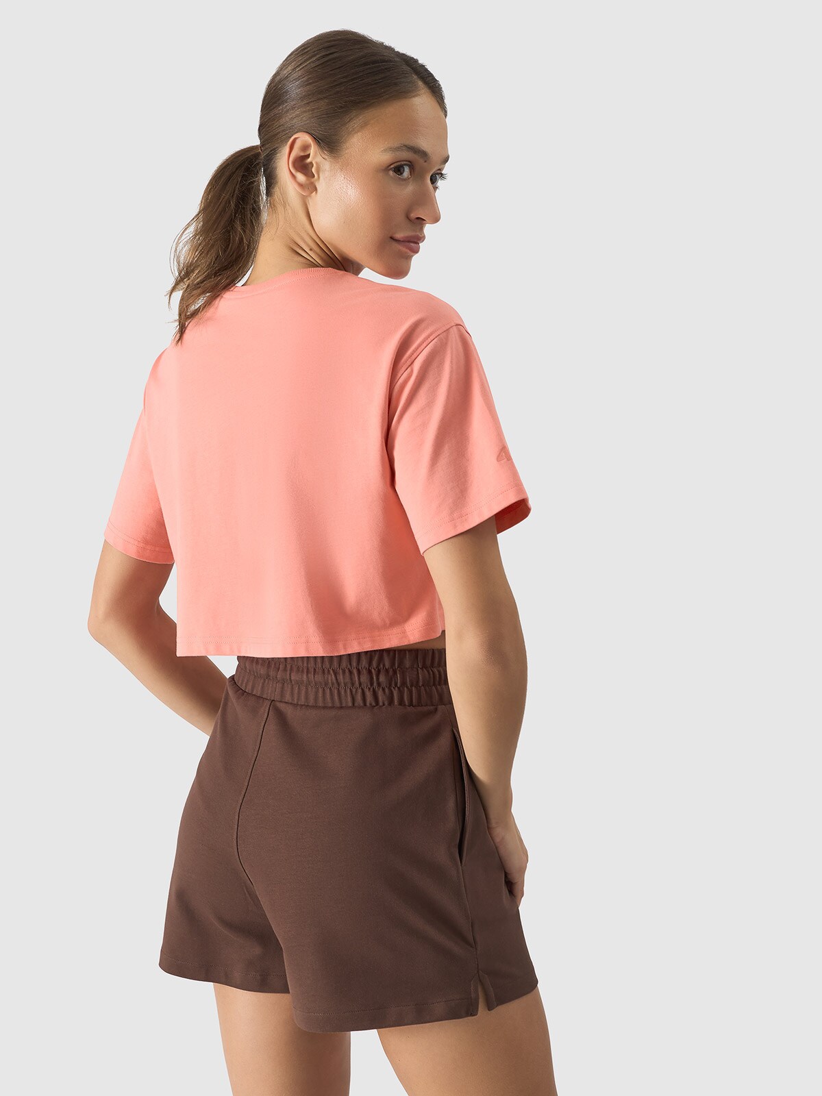 Tシャツ・カットソー   Women's Crop Short Sleeve T-Shirt 47B843G UB1 4 Shop Our K24l43734 Streetwear Spring Summer Crew Neck T-shirt