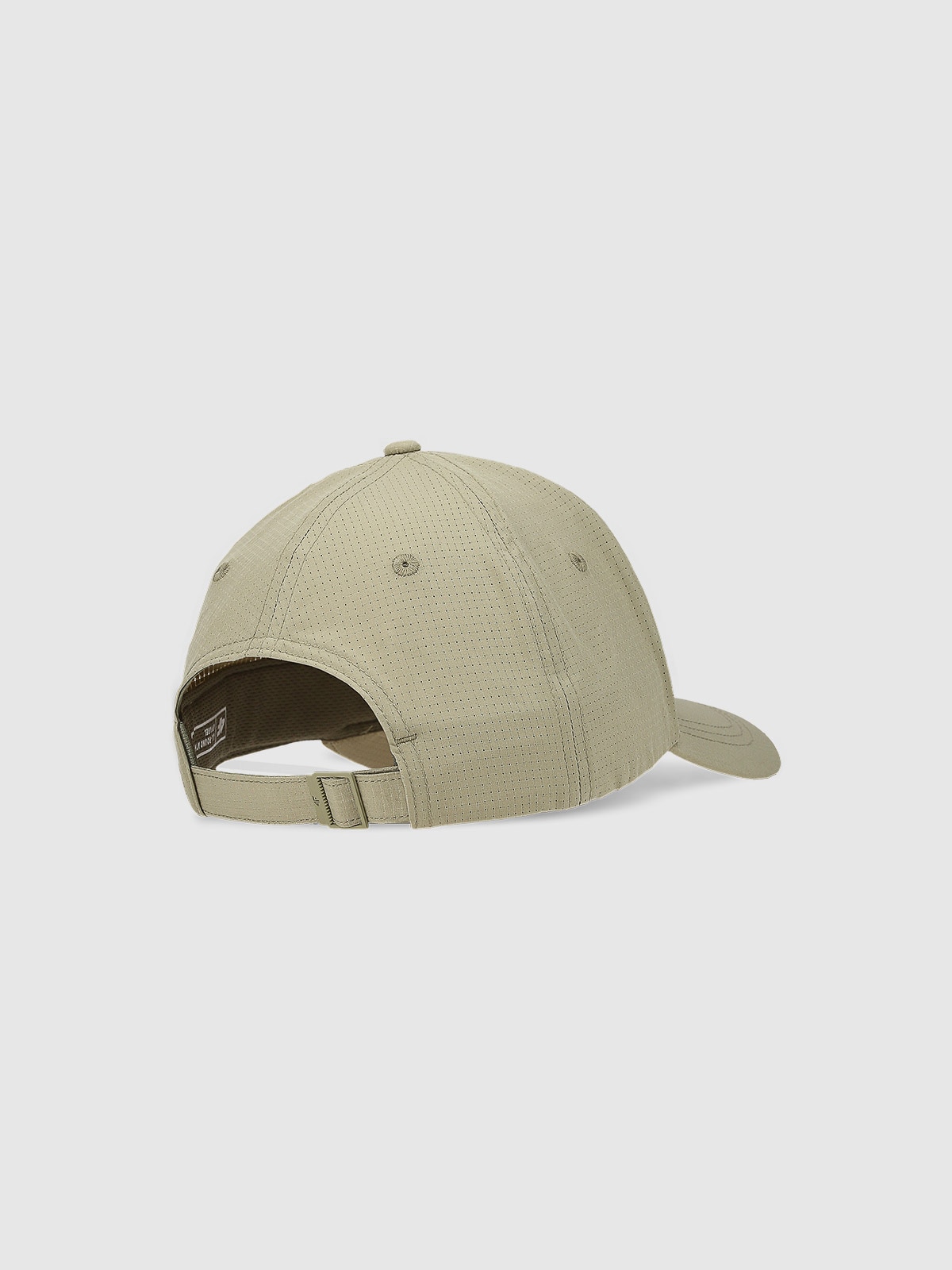 Czapka z daszkiem strapback uniseks - khaki | 4F - sportowa