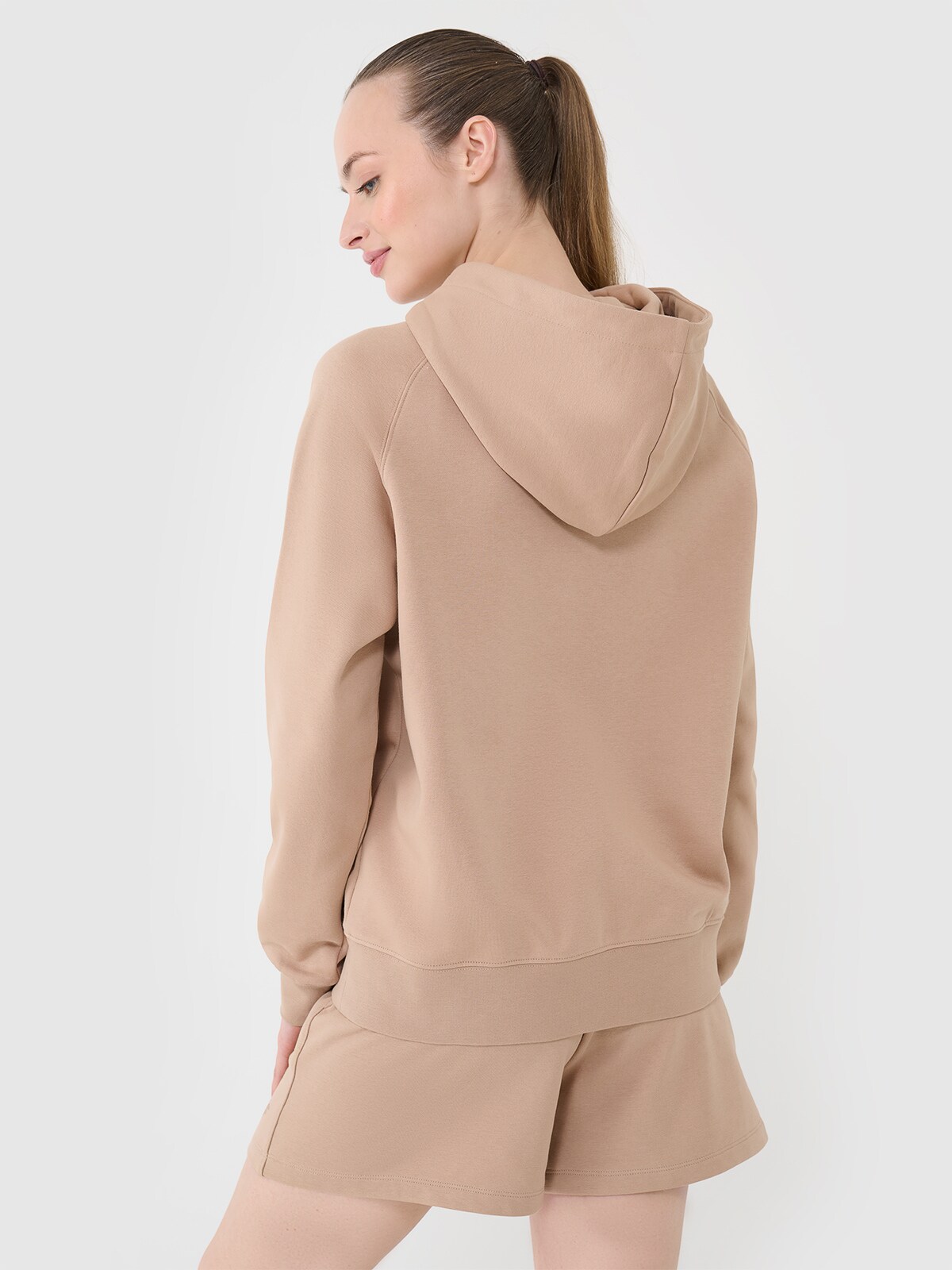 Women's pullover hoodie - beige | 4F: Sportswear and shoes