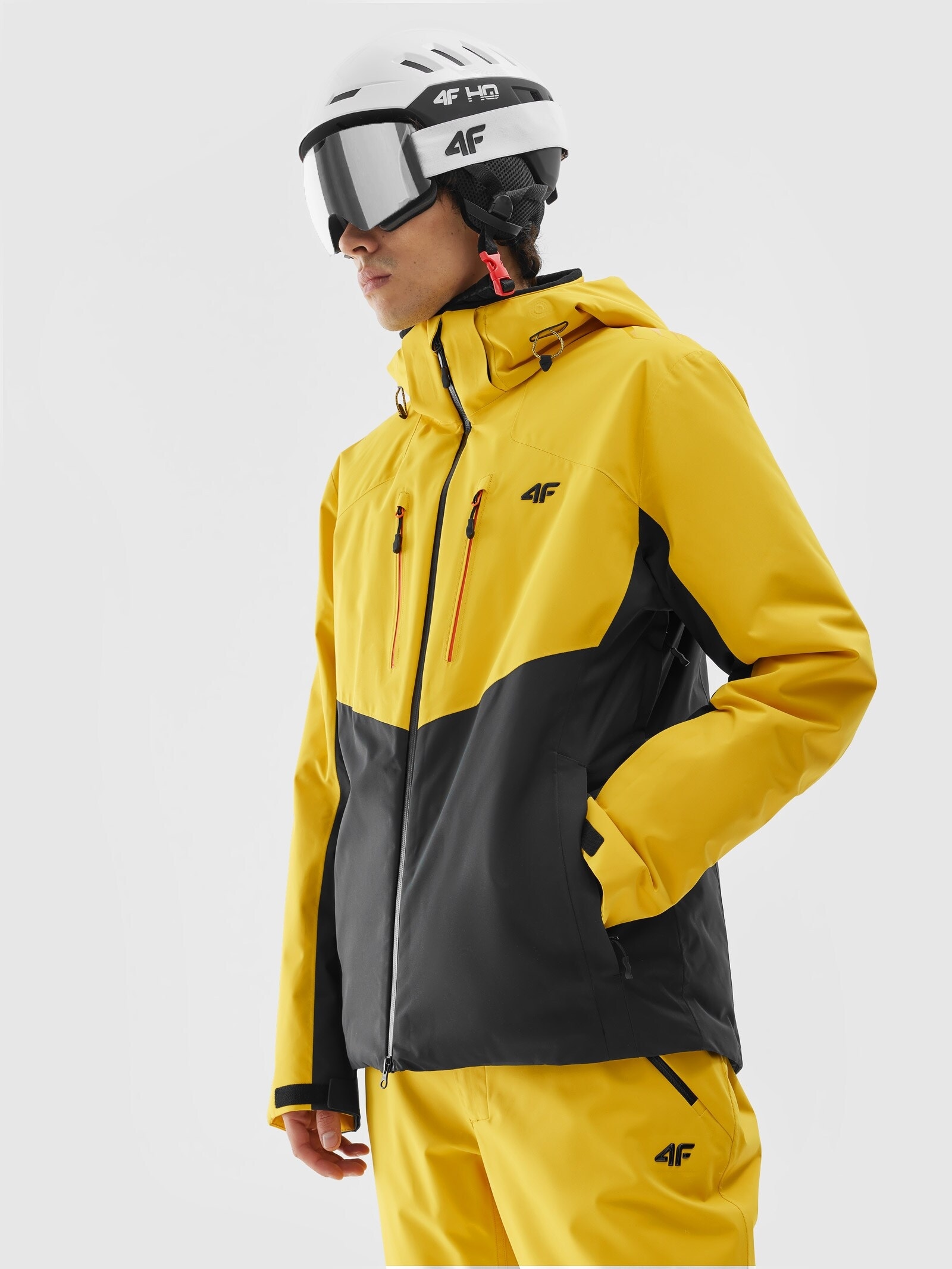 Men's 4FPro ski jacket Dermizax 20000 membrane - yellow | 4F Men's 4FPro ski jacket Dermizax 20000 membrane - yellow | 4F