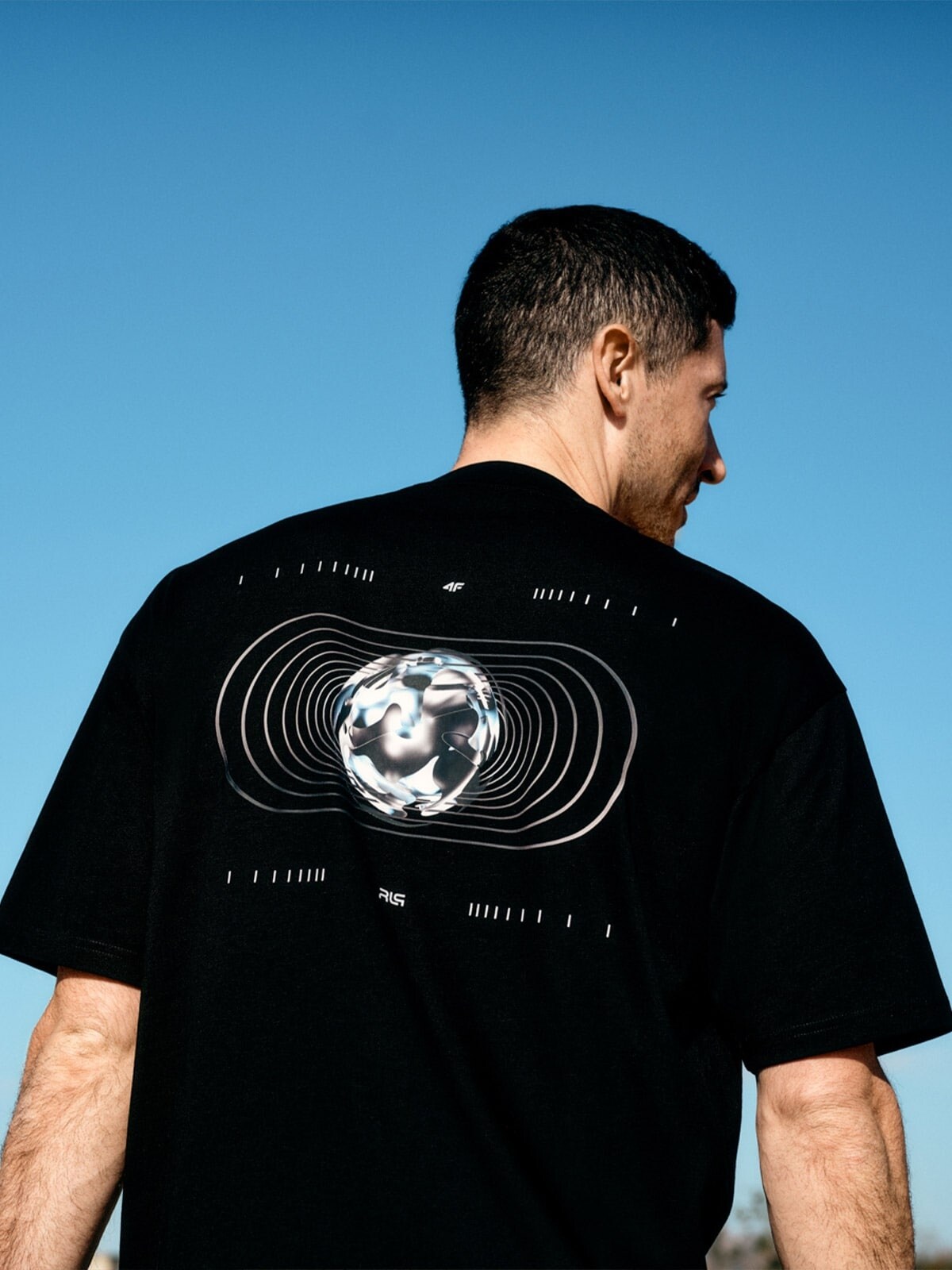 T-shirt oversize z bawełny organicznej męski 4F x Robert