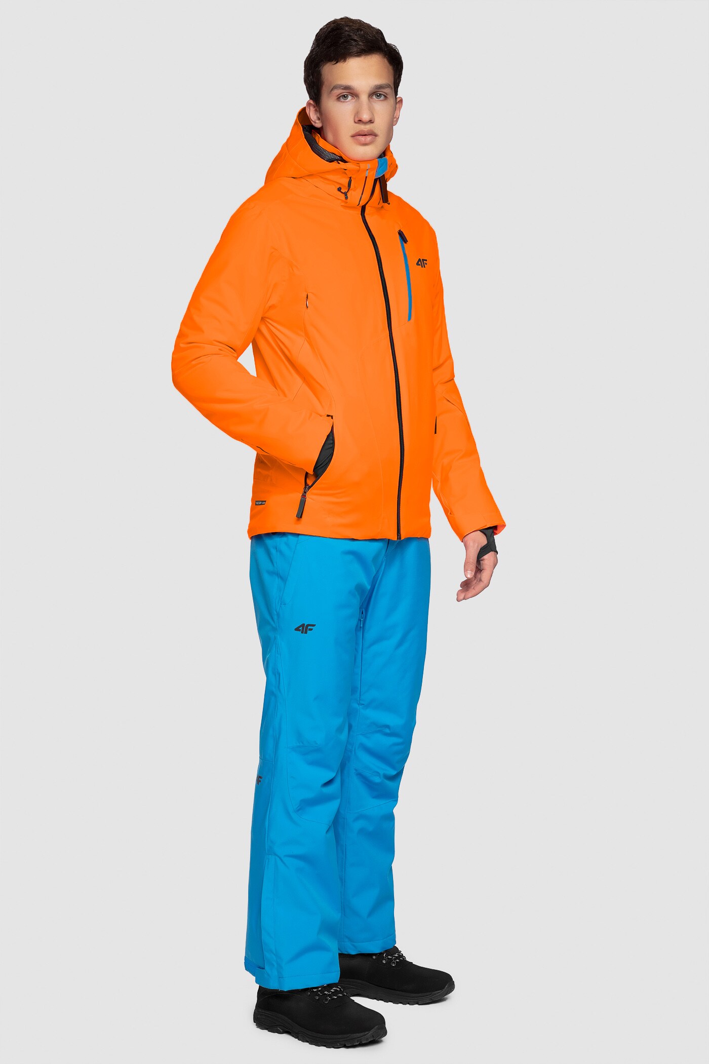Men's ski jacket KUMN257 - neon orange | 4F: Sportswear and Men's ski jacket KUMN257 - neon orange | 4F: Sportswear and