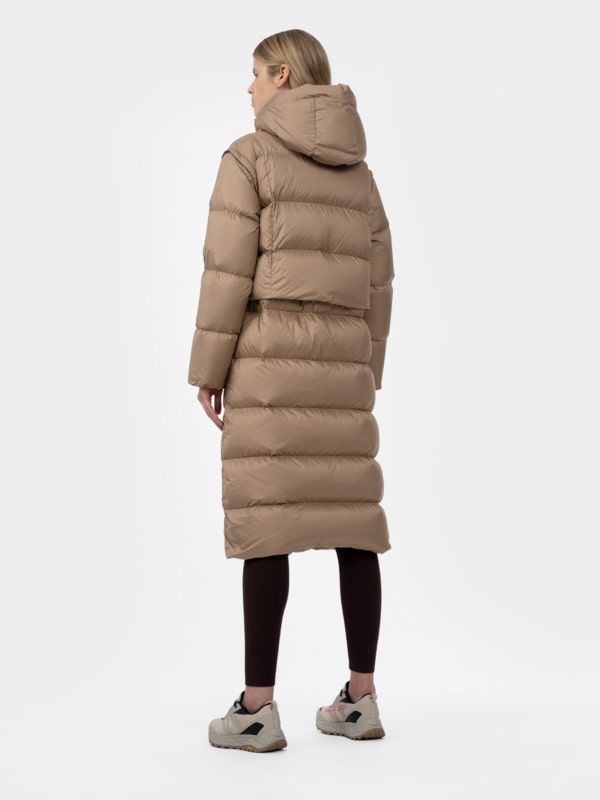 Women s 4 in 1 down coat with natural filling 4F Sportswear and shoes