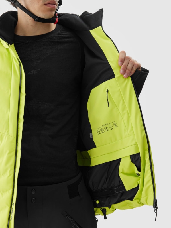 Men s 4FPro ski jacket Dermizax 20000 membrane lime green