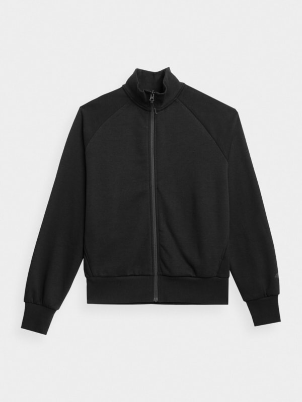 Black zip up sweater no hood online