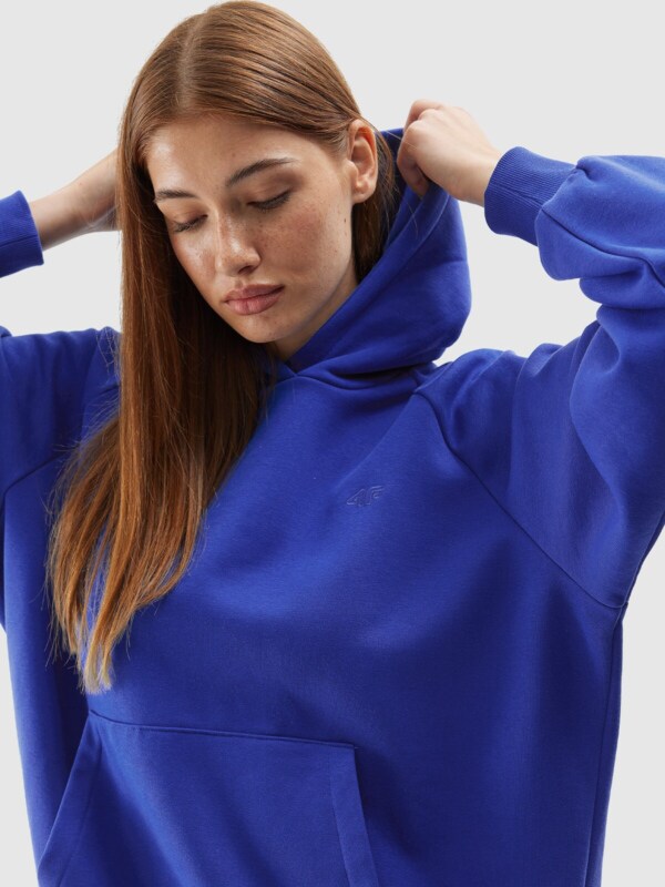 Unisex pullover hoodie cobalt blue 4F Sportswear and shoes