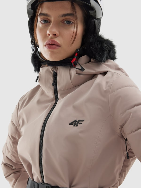 Women s 4FPro ski jacket Dermizax 20000 membrane beige 4F Sportswear and shoes