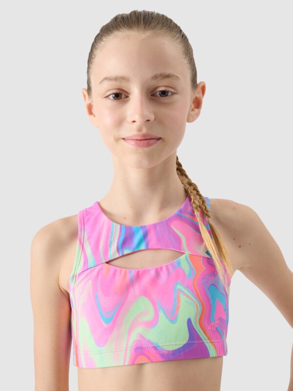 Girl s two piece swimming costume multicolour 4F Sportswear and shoes