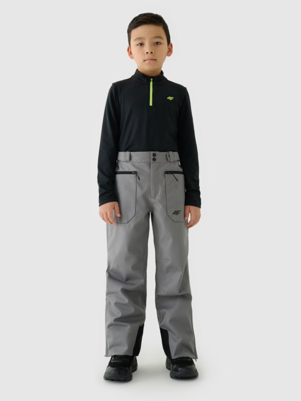 Boys 8000 membrane ski pants gray