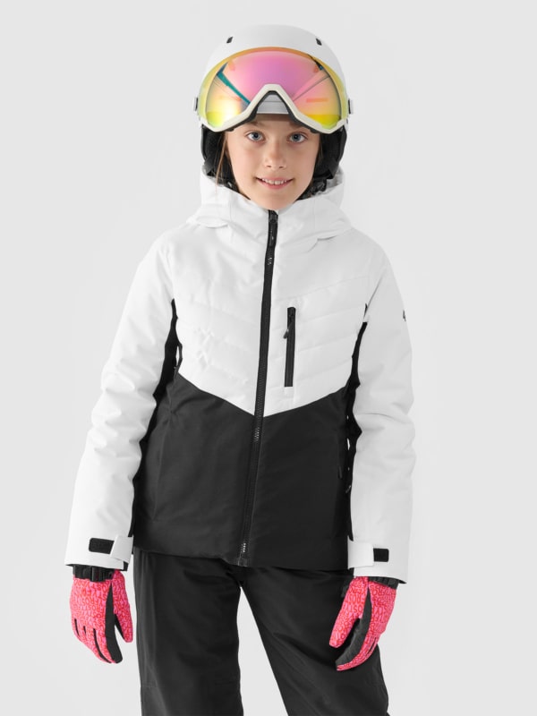 Kids white ski jacket on sale