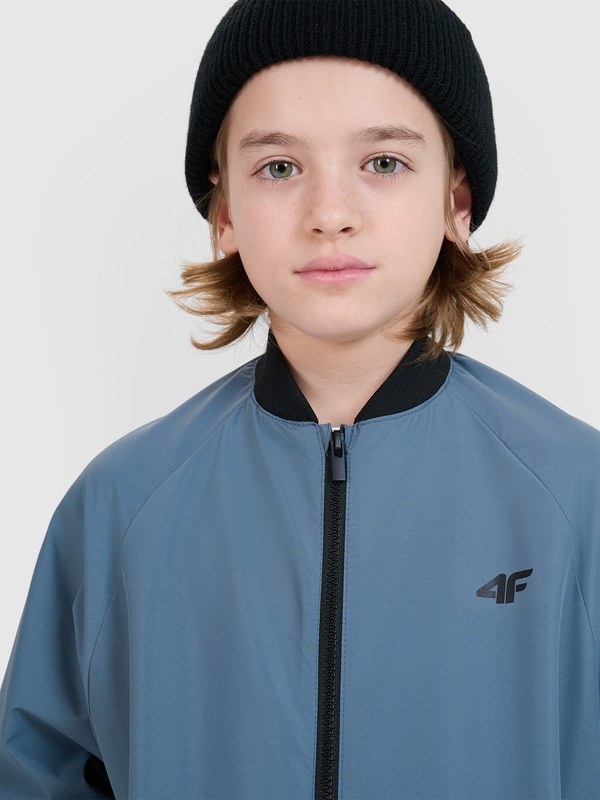 Boy's transitional bomber jacket - blue | 4F: Sportswear and