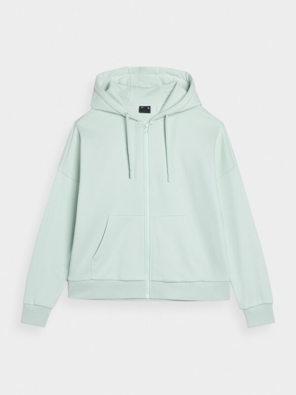 Mint green zip up hoodie best sale