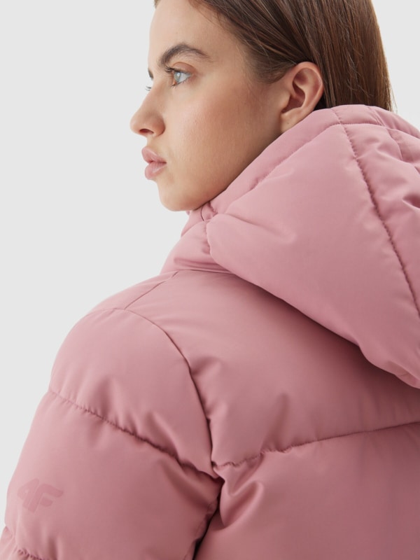 Powder pink puffer jacket best sale