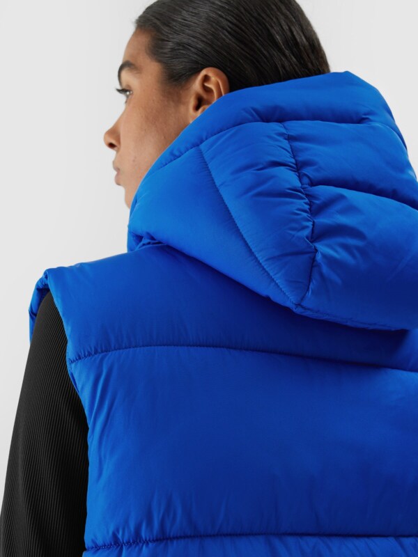 Women s synthetic fill down vest cobalt blue 4F Sportswear and shoes