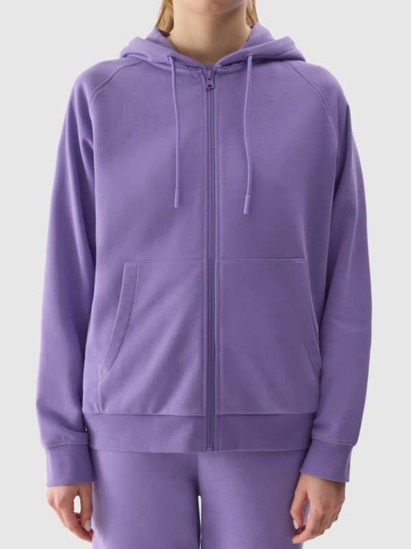 Purple hoodie zip up best sale