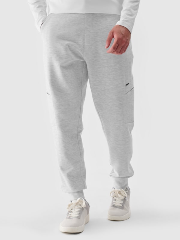 Grey sweatpants white shoes sale