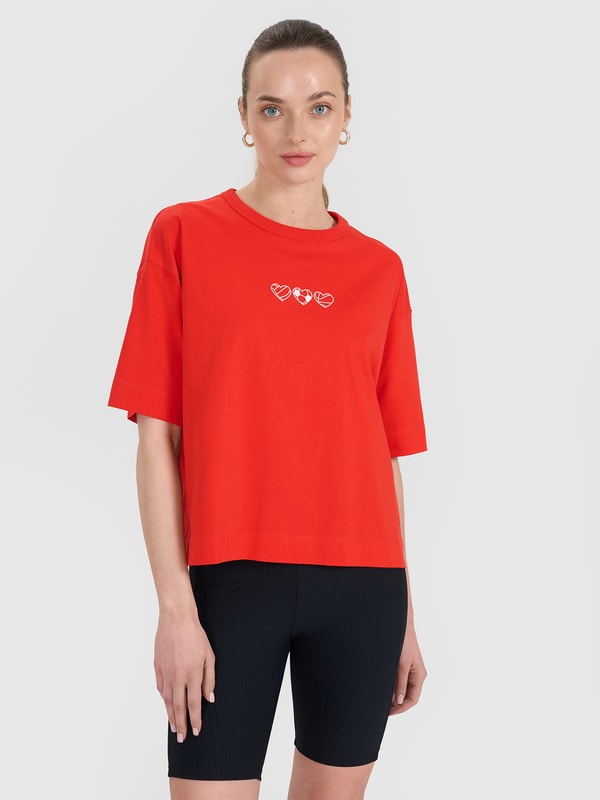 Tシャツ・カットソー MSGM Woman T-Shirt Red 3841MDM500257002 17 MSGM: T-shirt woman - Red | MSGM t-shirt 3841MDM500257002