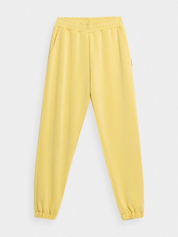 Yellow sweatpants women sale