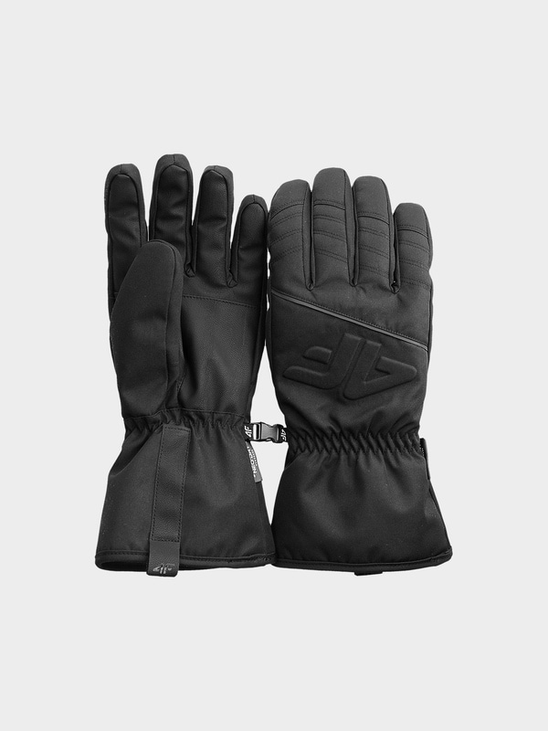 冬の感謝セール Men's Thinsulate Ski shoes and Sportswear 4F: | Black - Gloves Skiing
