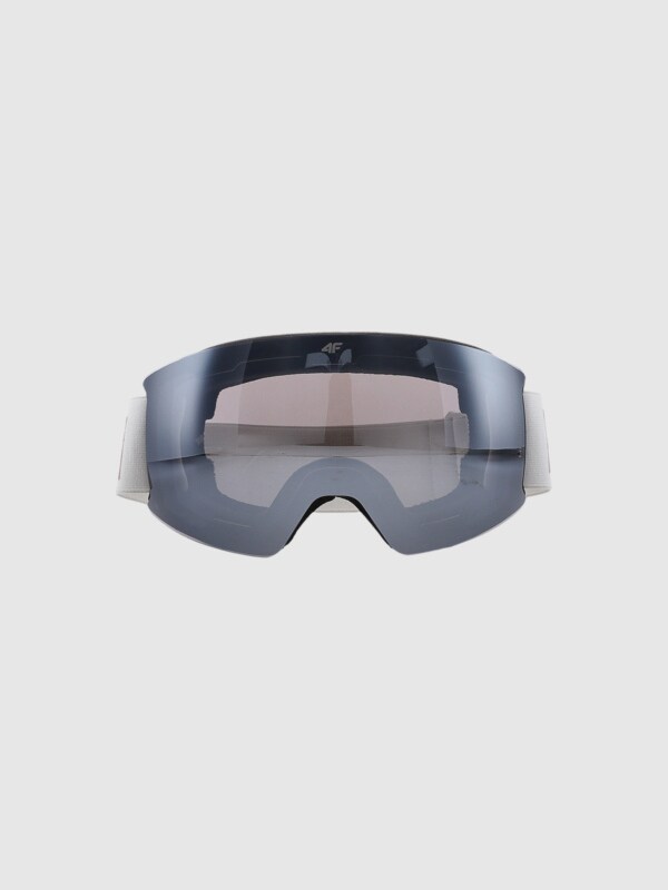 White mirrored ski goggles hotsell