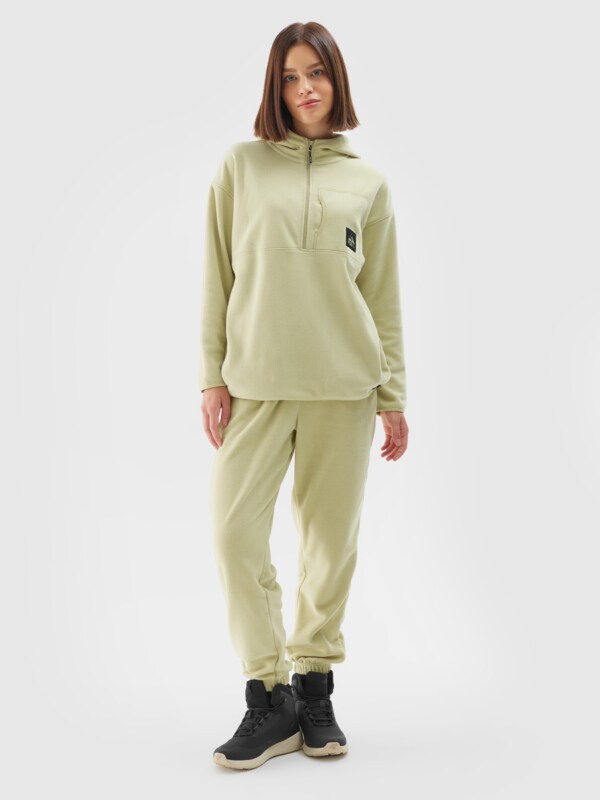 Women s regular hooded fleece green