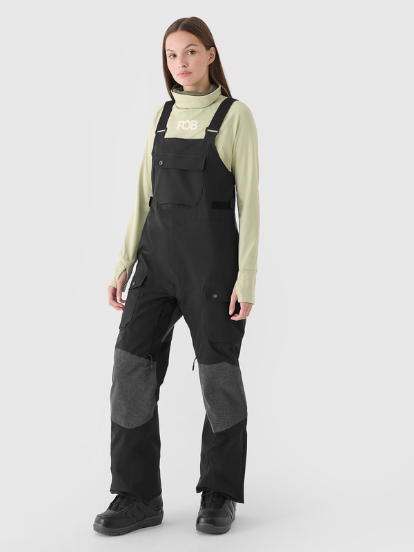 【WOOHWA】MIDI STD NYLON SK Spodnie snowboardowe z szelkami membrana 10000 damskie
