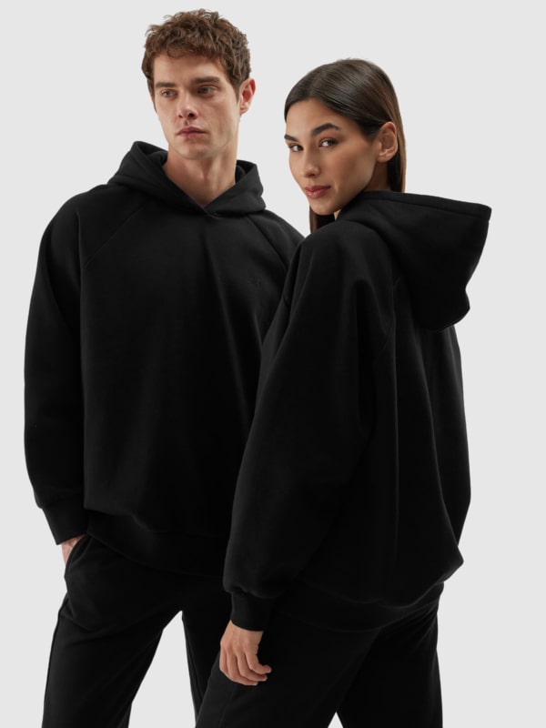 Unisex pullover hoodie black