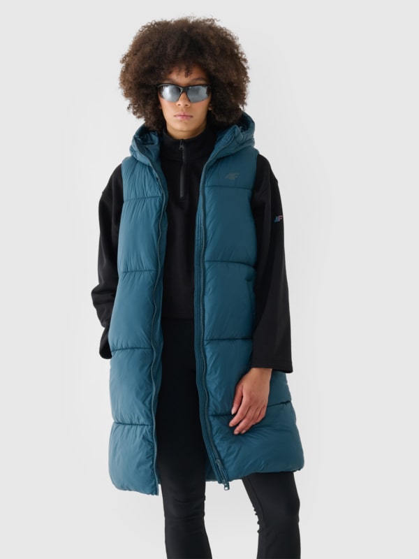 Long puffer vest zara hotsell