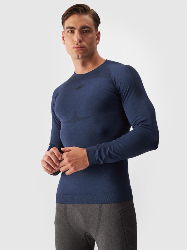 Navy blue long underwear mens best sale