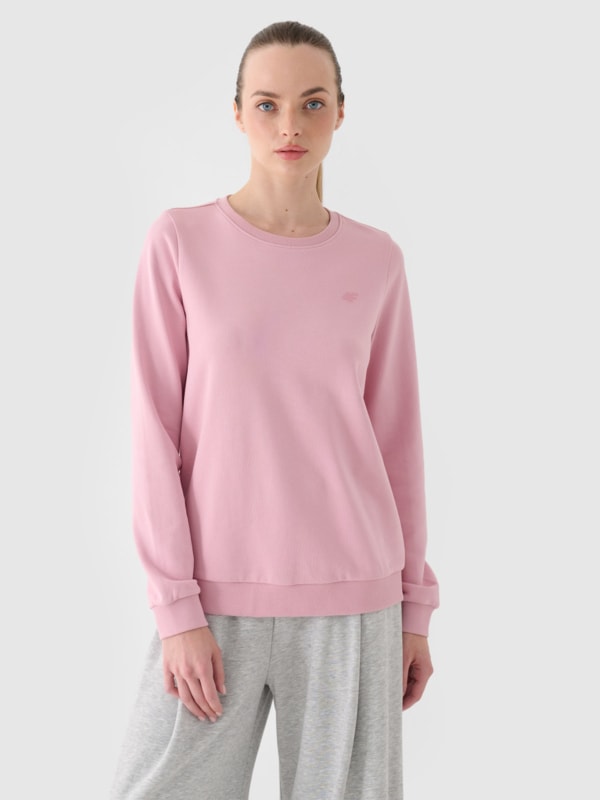 The GREAT. Women's Sz 0 US XS Blush Pink Terry Cloth Pullover good Sweatshirt