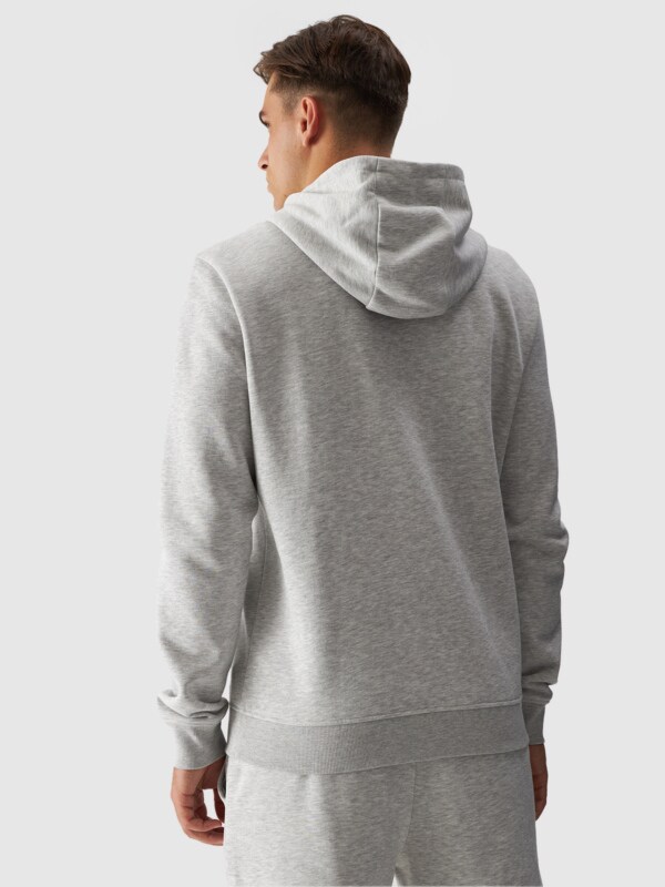 Mens grey pullover hoodie best sale