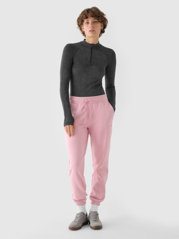 Women s joggers sweatpants pink 4F Sportswear and shoes