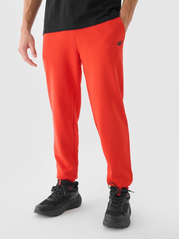 Men s joggers sweatpants orange