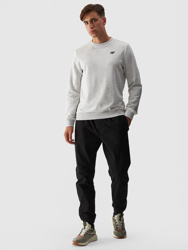 Men's casual joggers trousers - black | 4F: Sportswear and shoes