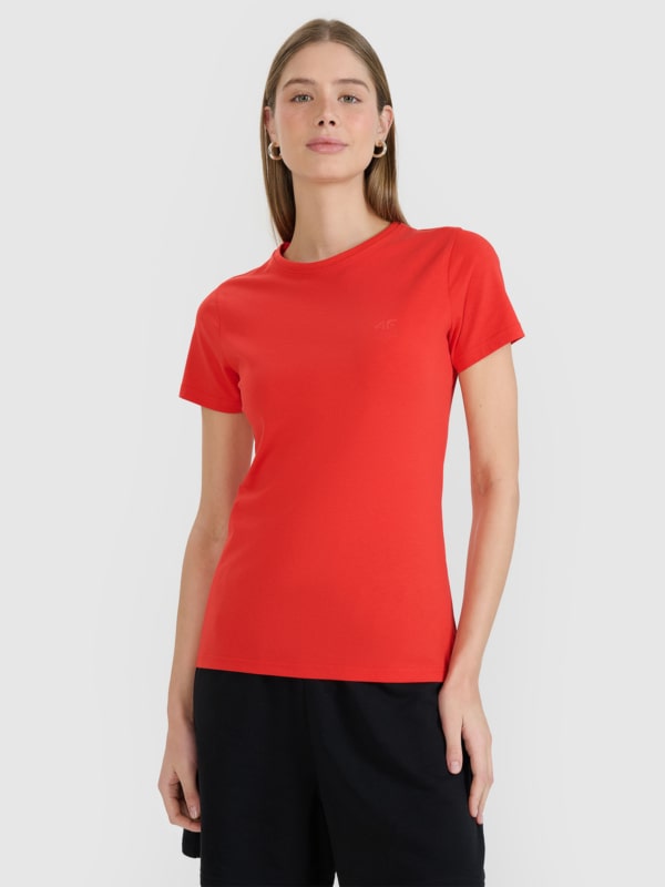 Plain red shirt womens hotsell