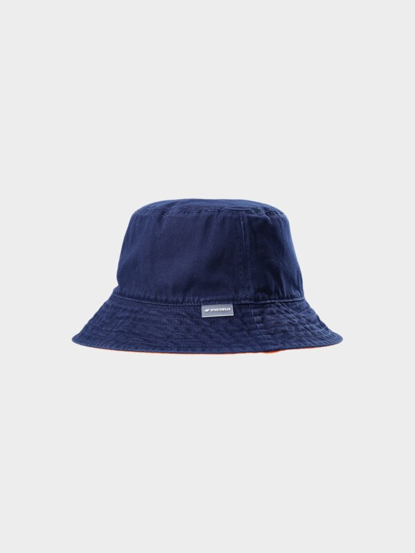 Men s double sided bucket hat navy orange 4F Sportswear and shoes