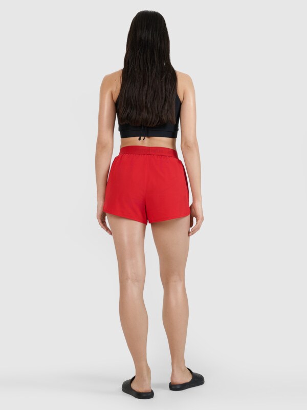 Women s beach shorts red 4F Sportswear and shoes