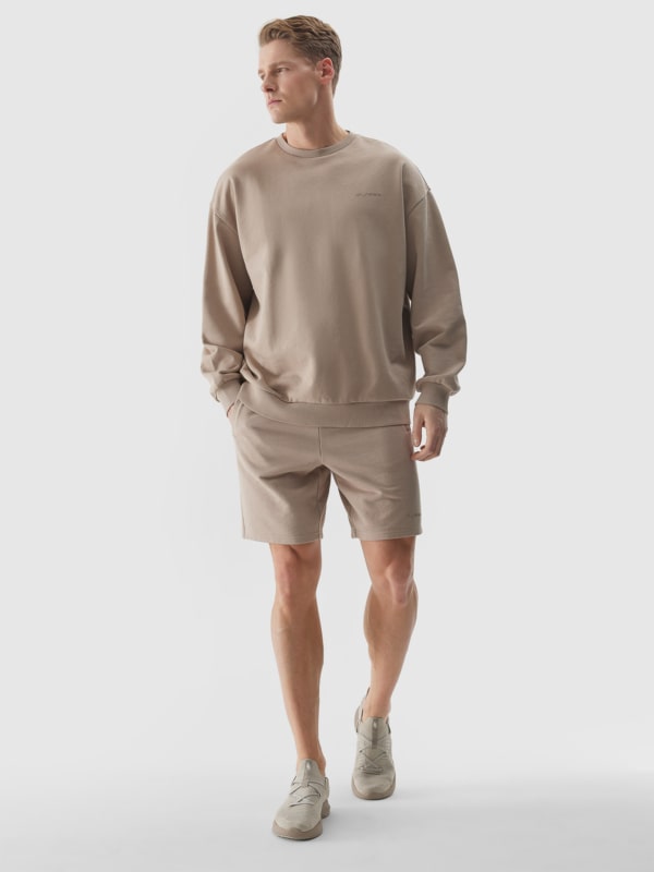 Beige sweat shorts mens sale