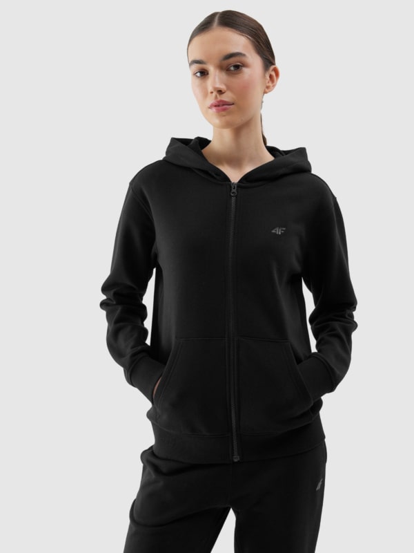 Navy zip up hoodie womens clearance