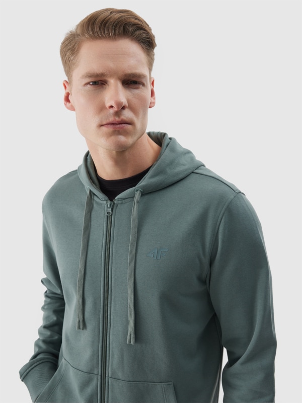 Men s zip up hoodie grey 4F Sportswear and shoes