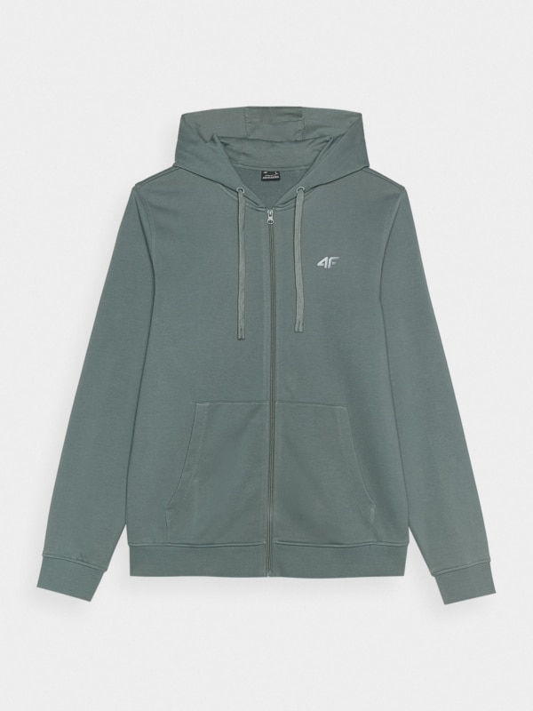 Mens khaki zip up hoodie sale